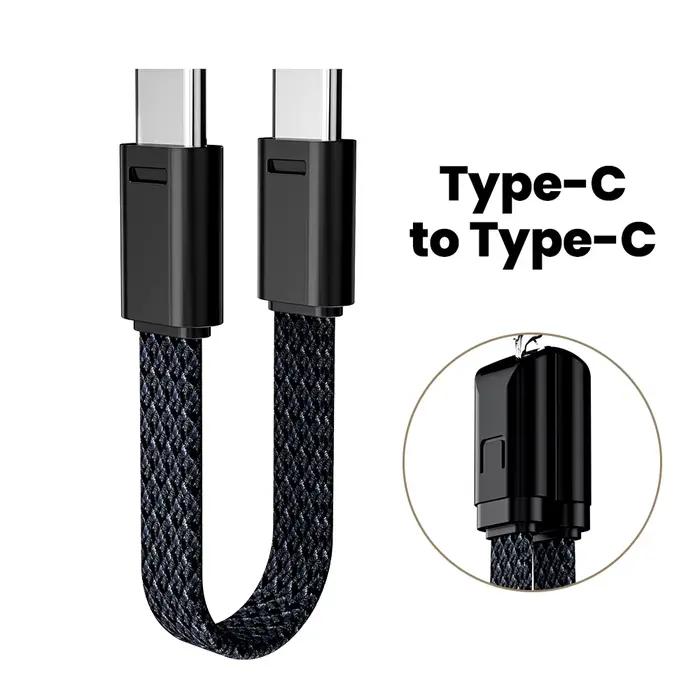 Elough 60W Type C vers Type C câble PD câble Type C vers câble Lightning pour iPhone Samsung Xiaomi 