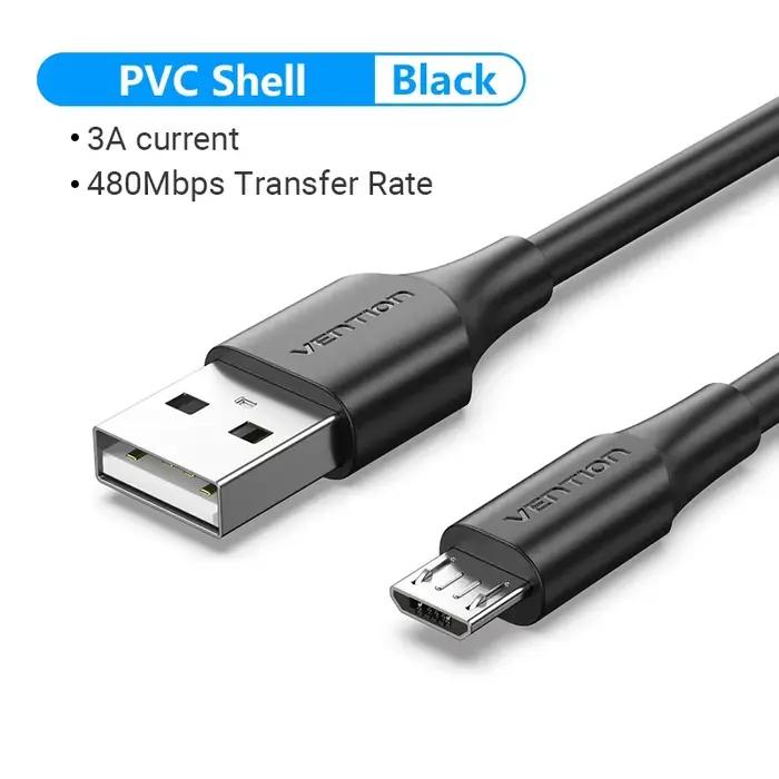 Vention câble Micro USB 3A câble de données USB de charge rapide câble de chargement de téléphone po