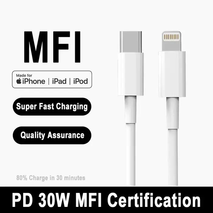 Câble de charge rapide pour Apple iPhone, PD, 30W, Type C, Pluie, 14 13 12 11 Pro Max X 8 7 6 Plus S