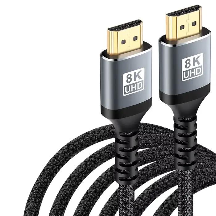 Câble HDMI 2.1 8K 60HZ 4K 120HZ pour TV PC Ordinateur portable Ordinateur PS4 PS5 Ultra Haute Vitess