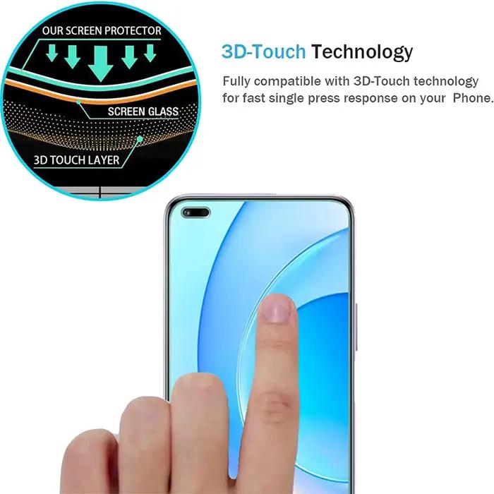 1/4 pièces verre trempé pour Honor 50 Lite Film de protection d'écran en verre