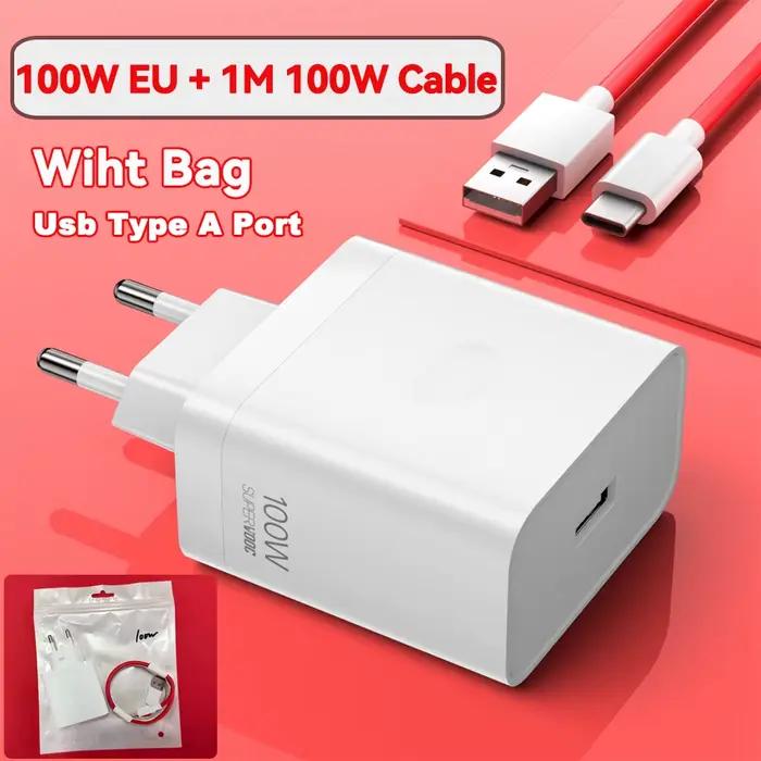 Oneplus SUPERVOOC 100W 80W chargeur Original Super VOOC adaptateur secteur EU One Plus 13 12 11 10 P