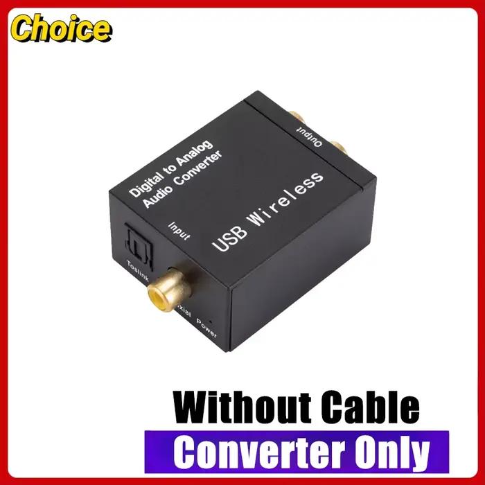 Convertisseur Audio numérique vers analogique DAC, Jack 3.5mm, Fiber optique Toslink, Signal Coaxial