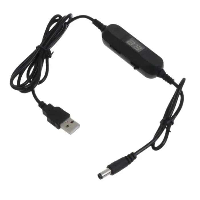 Câble de tension de sortie réglable USB 5V à 1.5V 3V 4.5V 6V 9V 12V