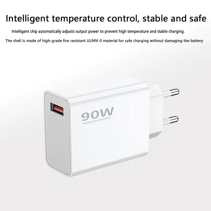 Chargeur USB rapide 90W pour Xiaomi 15 14 13 12 11 10 Ultra Note 12T 13 Pro Turbo Charge