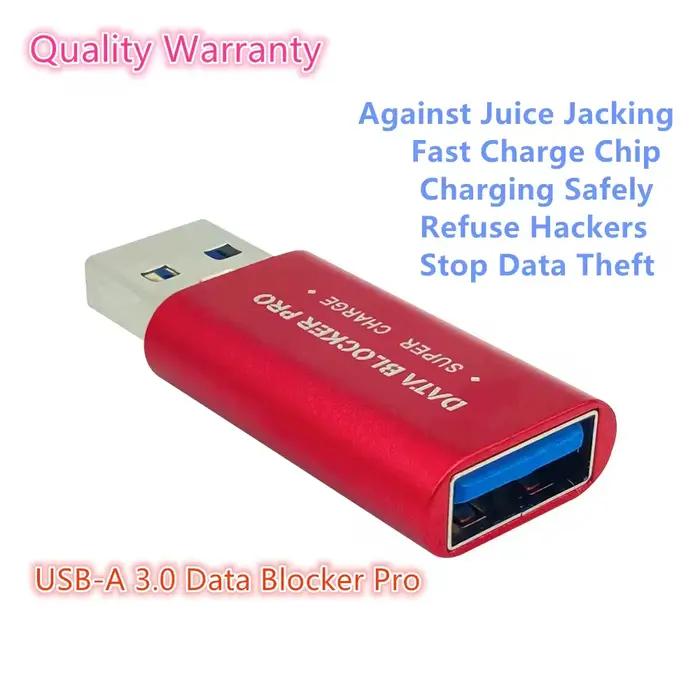 Bouclier USB Charge uniquement sans données Extension femelle adaptateur de chargeur USB bloqueur