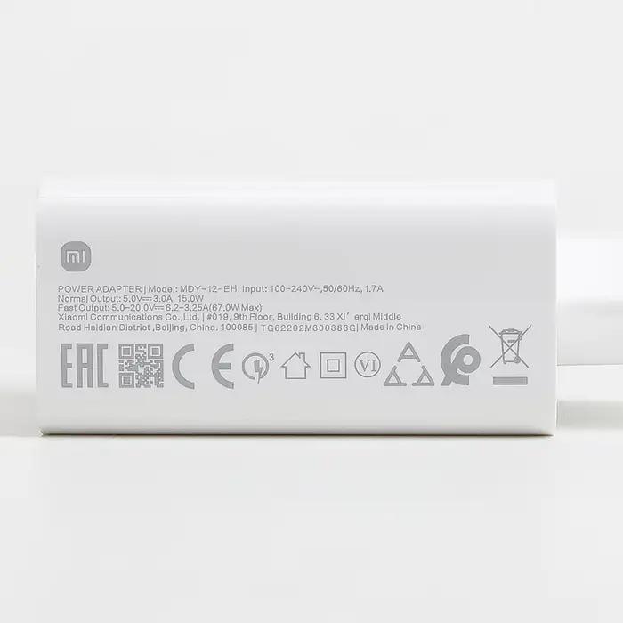 Xiaomi – chargeur Turbo 67W d'origine
