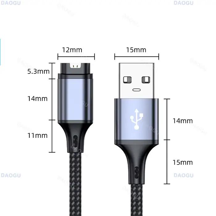 Câble de charge et données USB 1.2m pour Garmin Forerunner 945 935 Fenix 8 7 7S 6 6S 5 Plus Vivofit 3 Venu 2 Occasions Spéciales