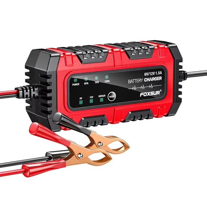 Chargeur et mainteneur de batterie de moto 12V