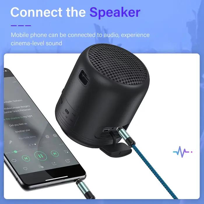 Câble audio Aux de voiture de type rond