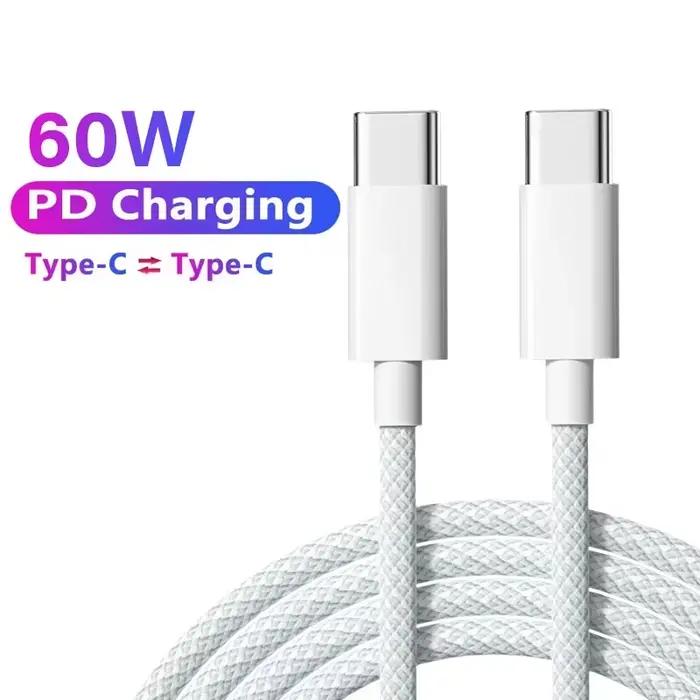 Câble USB-C PD 60W, connexion CarPlay exclusive pour Apple iPhone 16 15 série type-c vers