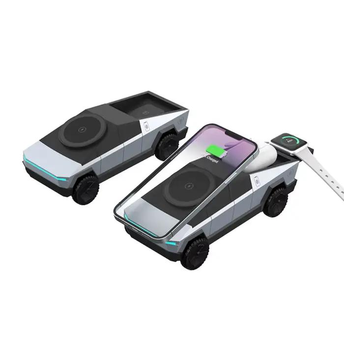 Cybertruck – chargeur magnétique sans fil rapide 3 en 1