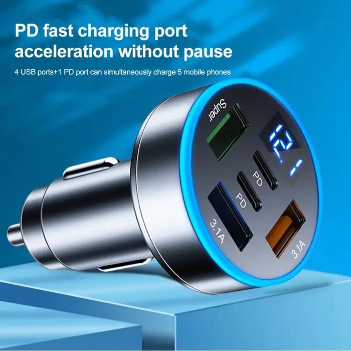 Chargeur de voiture 250W 5 Ports PD QC3.0