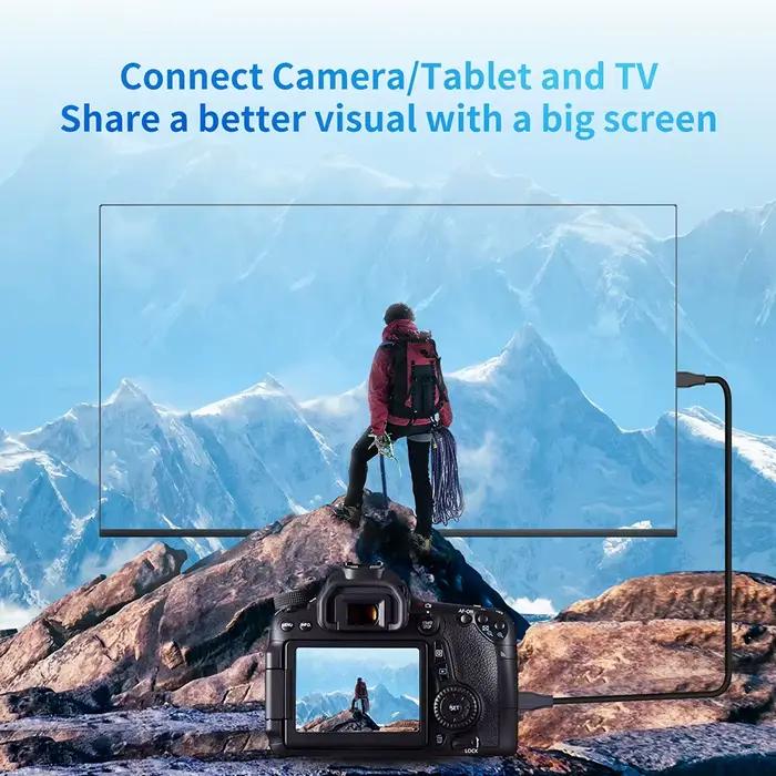 Câble Mini HDMI 4K 60Hz HDMI vers Mini HDMI 2.0