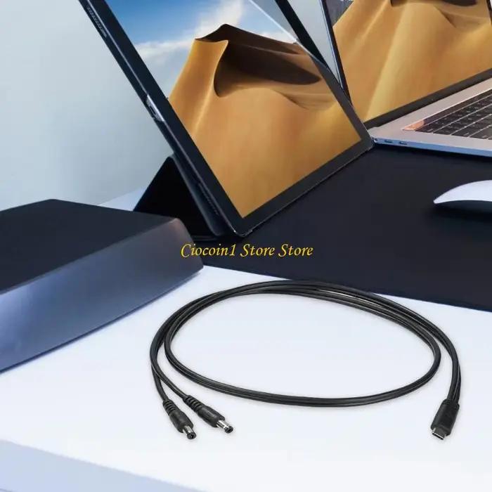 A3PC 65W USB C mâle à double prise DC5
