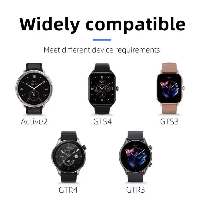 Chargeur de montre intelligente pour Amazfit Active2/Bip 6/GTR3/GTS3/GTR4/GTS4