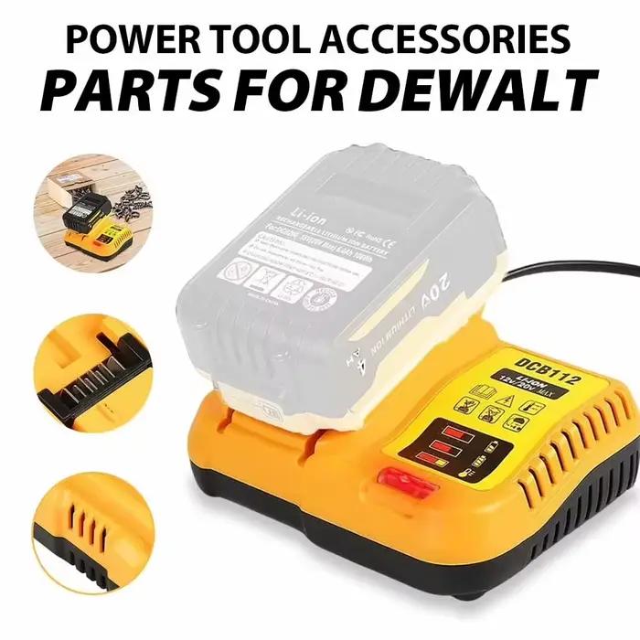 Chargeur de batterie au lithium 2A DCB112 pour Dewalt 10.8V 12V 14.4V 18V DCB206 DCB205 DCB204 DCB203 DCB120