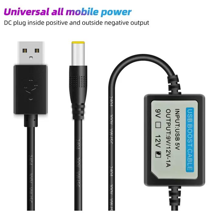 Câble USB DC 5V à DC 9V/12V