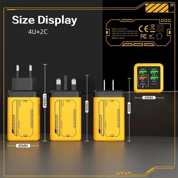 Chargeur Type C 6 en 1 240W