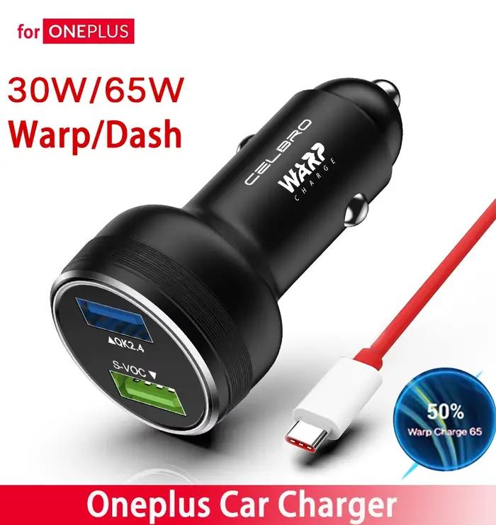 Chargeur de voiture pour Oneplus 9R 10 Pro Nord CE 2 5G 8 7t Pro Warp