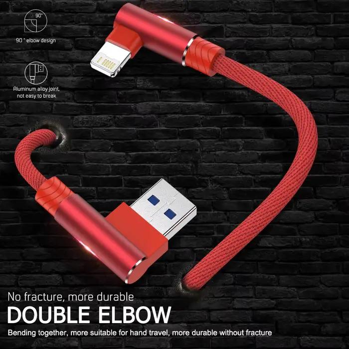 Câble USB de Charge rapide à 90 degrés