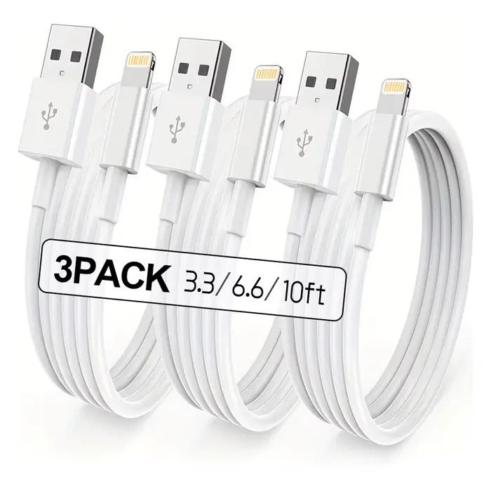 Câble de charge compatible avec iPhone 10 FT