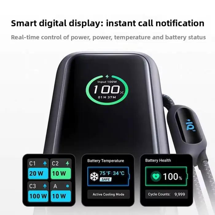 Banque d'alimentation portable Anker Zolo Energy Cabin 25000mAh avec charge rapide 165W et câbles intégrés pour iPhone et ordinateur portable occasions professionnelles et voyage