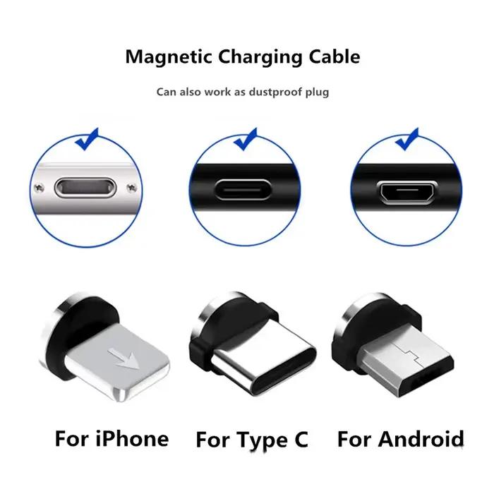 Câble magnétique LED USB Micro et Type C