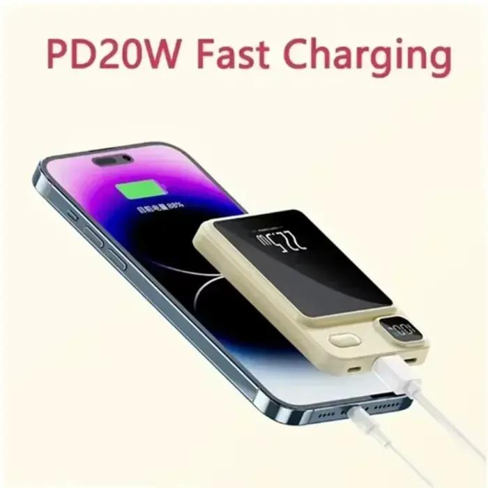 30000mAh chargeur sans fil magnétique batterie externe Magsafe