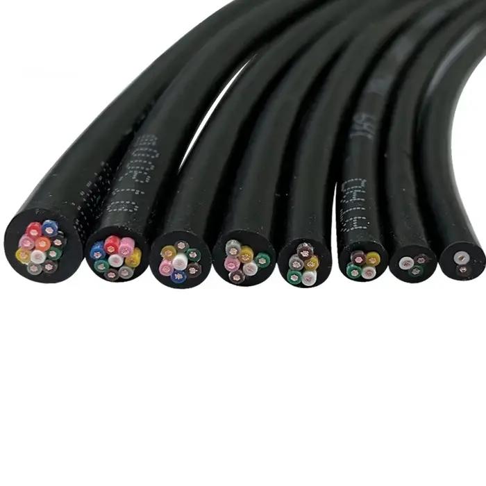 Câble en cuivre de données de signal de capteur de 5 mètres LIYY 2 3 4 5 6 8 10 cœurs 26 awg 24 awg 22 awg