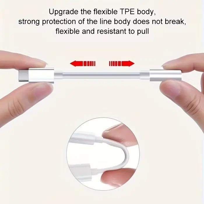 Adaptateur d'écouteur USB Type C à 3.5 Jack USB-C 3 5mm Convertisseur de câble audio pour IPhone 15 15 Pro MAX Samsung Galaxy Huawei Xiaomi
