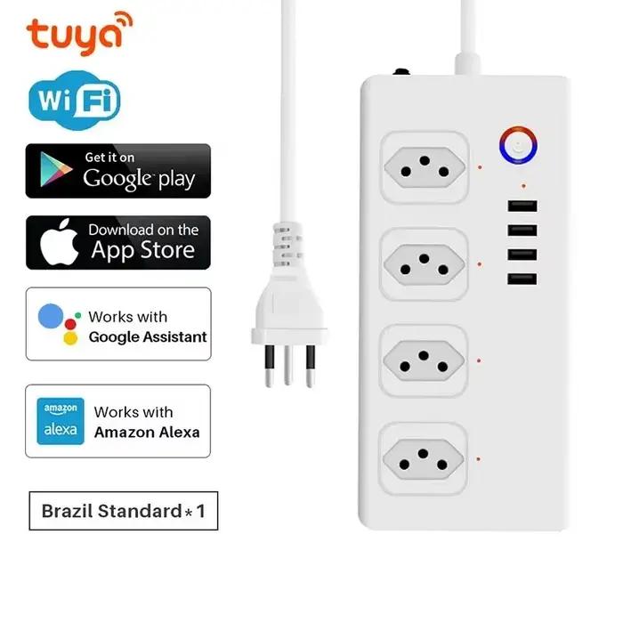 Multiprise intelligente WiFi avec 4 prises et 4 ports USB
