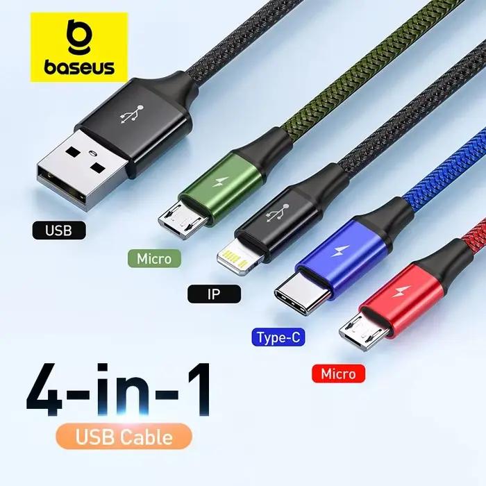 Baseus 3 en 1 Câble USB Type C