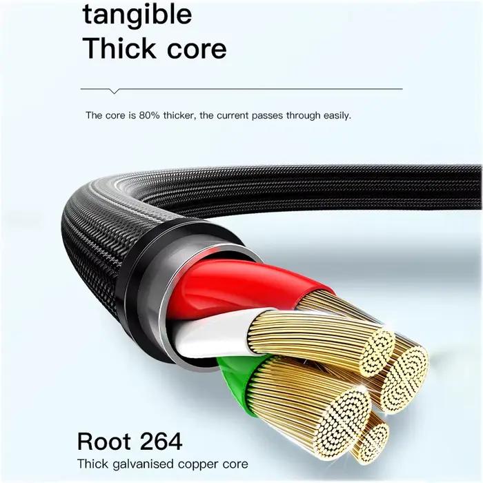 Câble de chargement USB 3 en 1 pour Citroën C1 DS3 C2 C3 VTS C4 Saxo C4L C5 C6 C8 Xsara C3XR Picasso Blanc Gris Rouge Noir