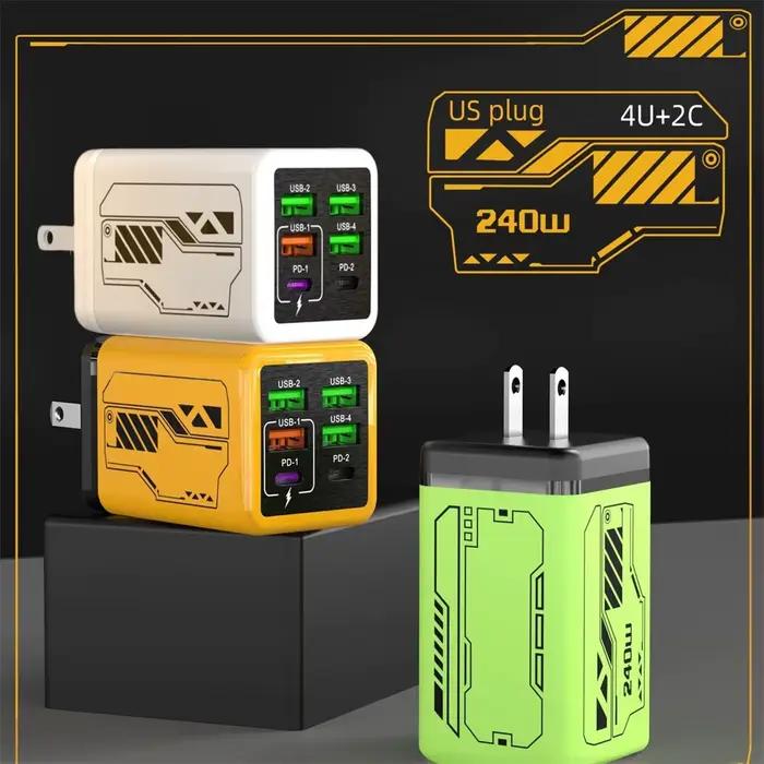Chargeur Type C 6 en 1 240W