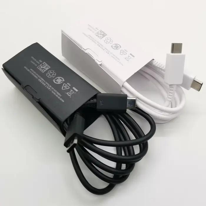 Samsung A56 A55 A54 A36 A26 5G S25 Edge 45W PD chargeur adaptateur de Charge Super rapide pour Galaxy S24 S23 Ultra S25 Plus Tab S9 + S10 +