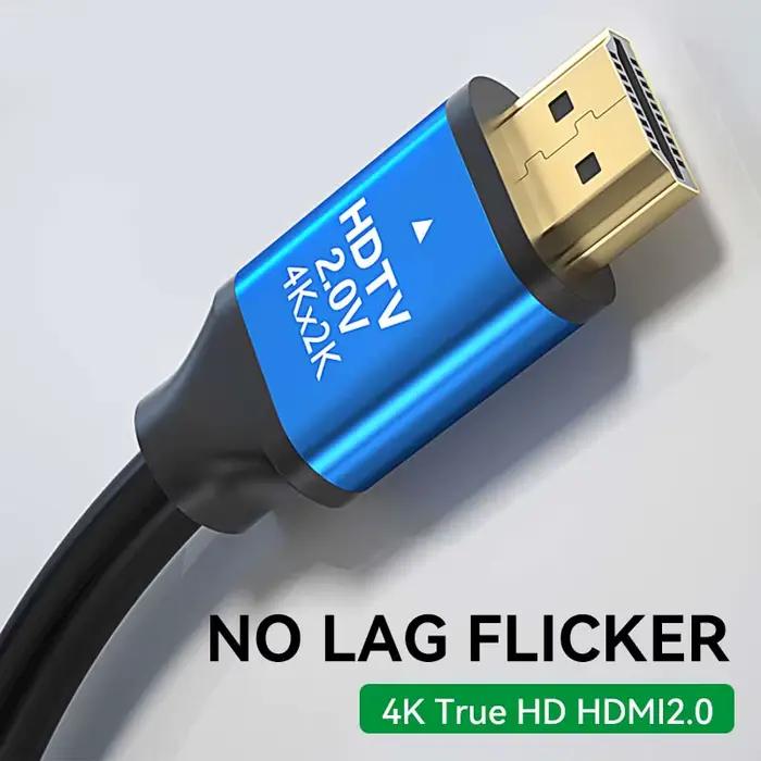 Câble HDMI 2.0 4K 4K @ 60Hz 18Gbps pour moniteurs PS5/4 Xbox Fire HDTV Stick lecteur Blue Ray HDR Ethernet haute vitesse 10m 15m