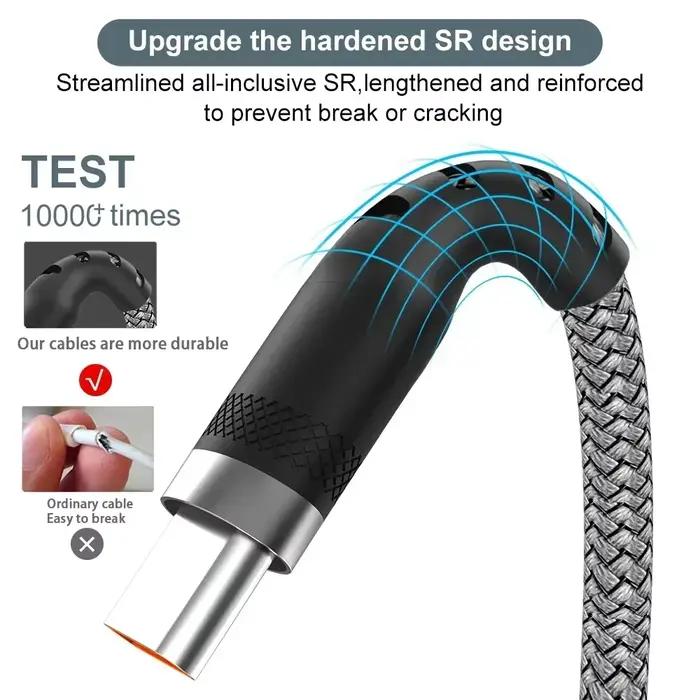 Câble de chargement USB Type C 6A pour Huawei
