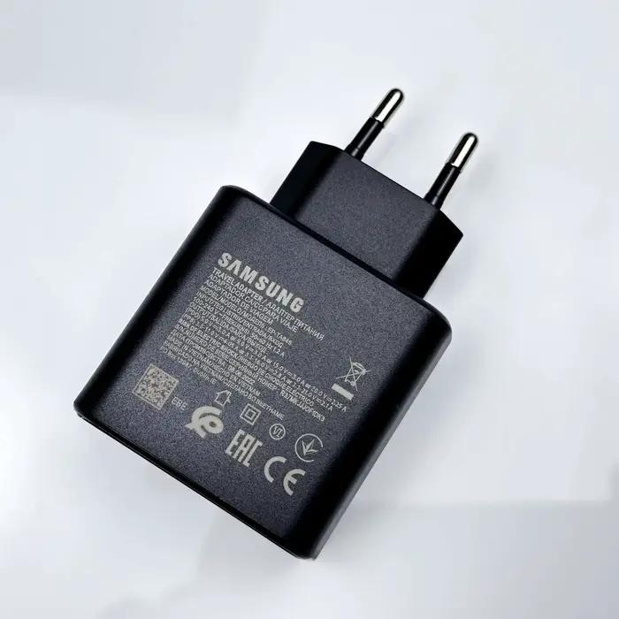 Chargeur 45W Samsung Original Charge Rapide Adaptateur Type C pour Galaxy S26+ S25 Ultra S24 FE S23 A07 A55 Note 20 5G F70e F56 F07 F16