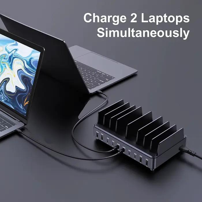 Chargeur USB C 500W, 10 Ports GaN