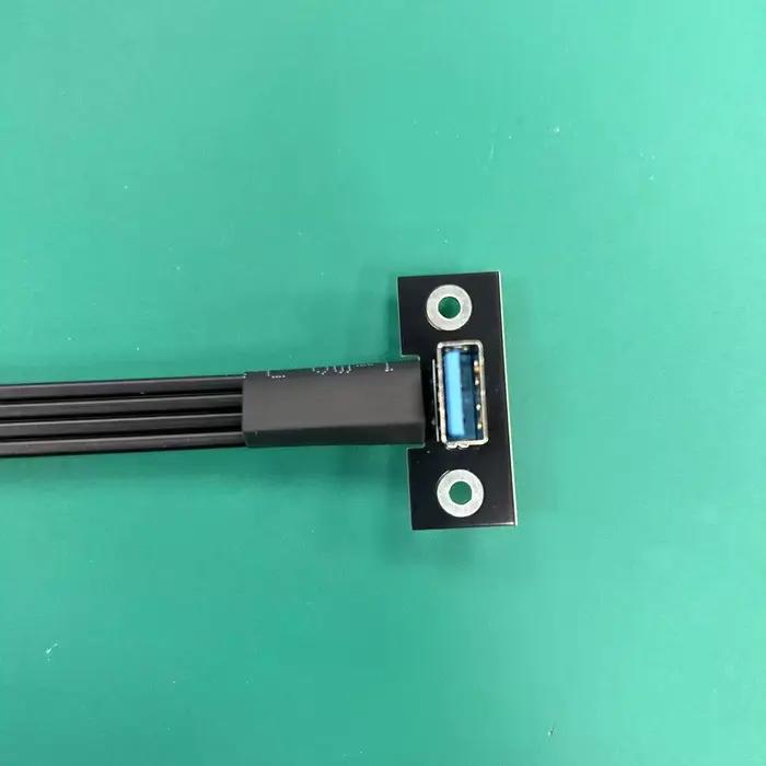 ADTLINK USB 3.1 type-c vers USB-A câble blindé d'extension plate 10G/bps coudé droit mâle femelle FPC FPV cordon de photographie aérienne