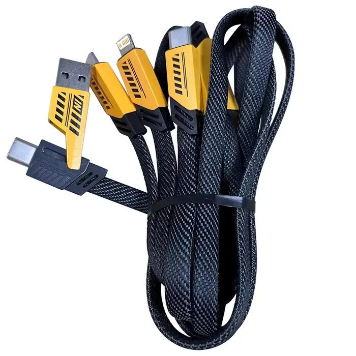Câble de charge rapide 240W avec connecteurs Micro USB et Type-C pour iPhone et Huawei polyvalent et durable pour la charge rapide et efficace