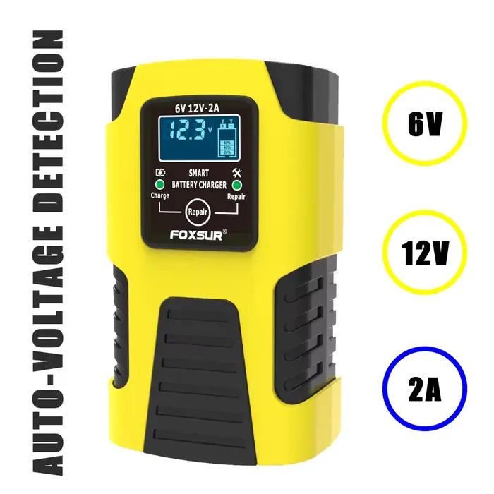 Chargeur de batterie de voiture 12V 2A