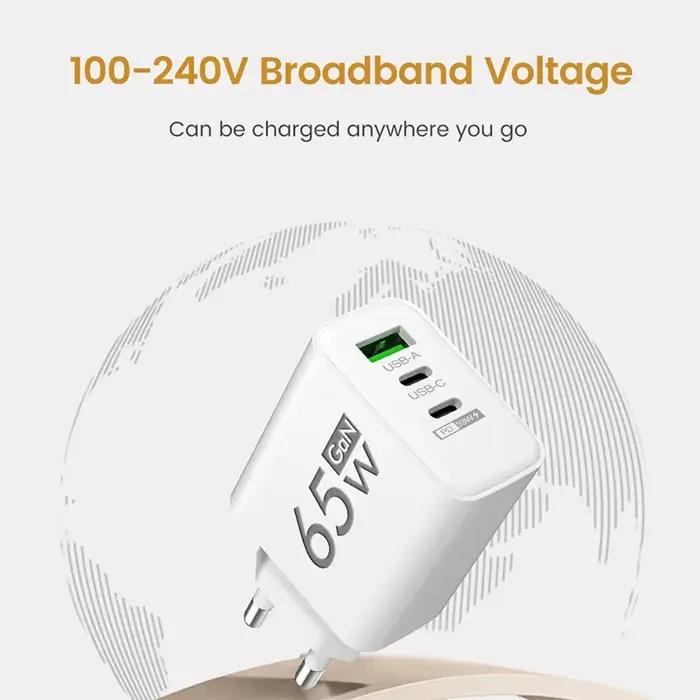 Chargeur GaN 65W USB Type C