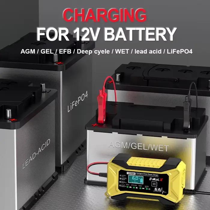 Chargeur de batterie de voiture 12V 6A