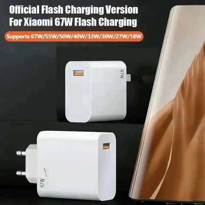 Chargeur rapide Xiaomi 67W original chargeur turbo EU pour téléphones Xiaomi Mi 15 14 13 et Redmi 12 13 occasions spéciales