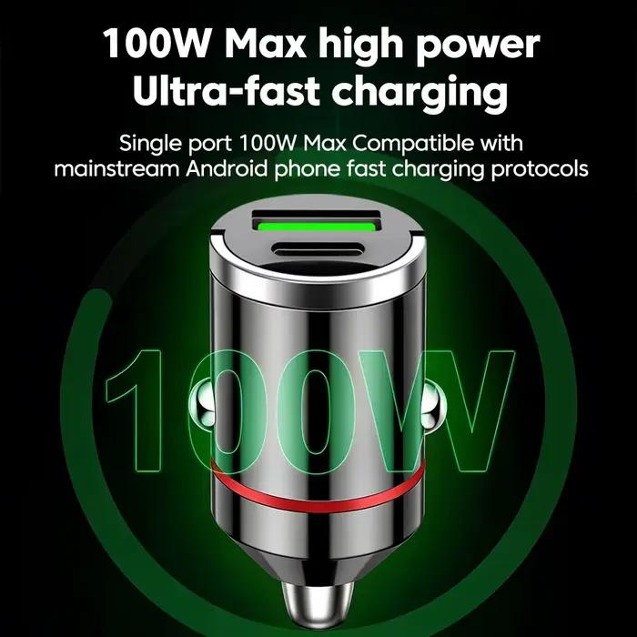 Chargeur de voiture USB + PD à double ports