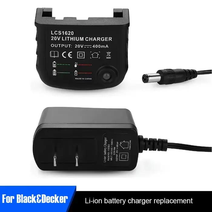 Chargeur de batterie Li-ion pour Black & Decker