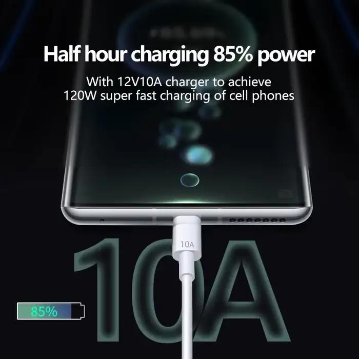 Câble USB vers Type C Android 120W 10A