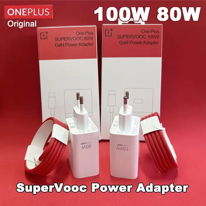 Oneplus SUPERVOOC 100W 80W chargeur Original Super VOOC adaptateur secteur EU One Plus 13 12 11 10 Pro Nord 5 4 CE4 3 pour OPPO Realme